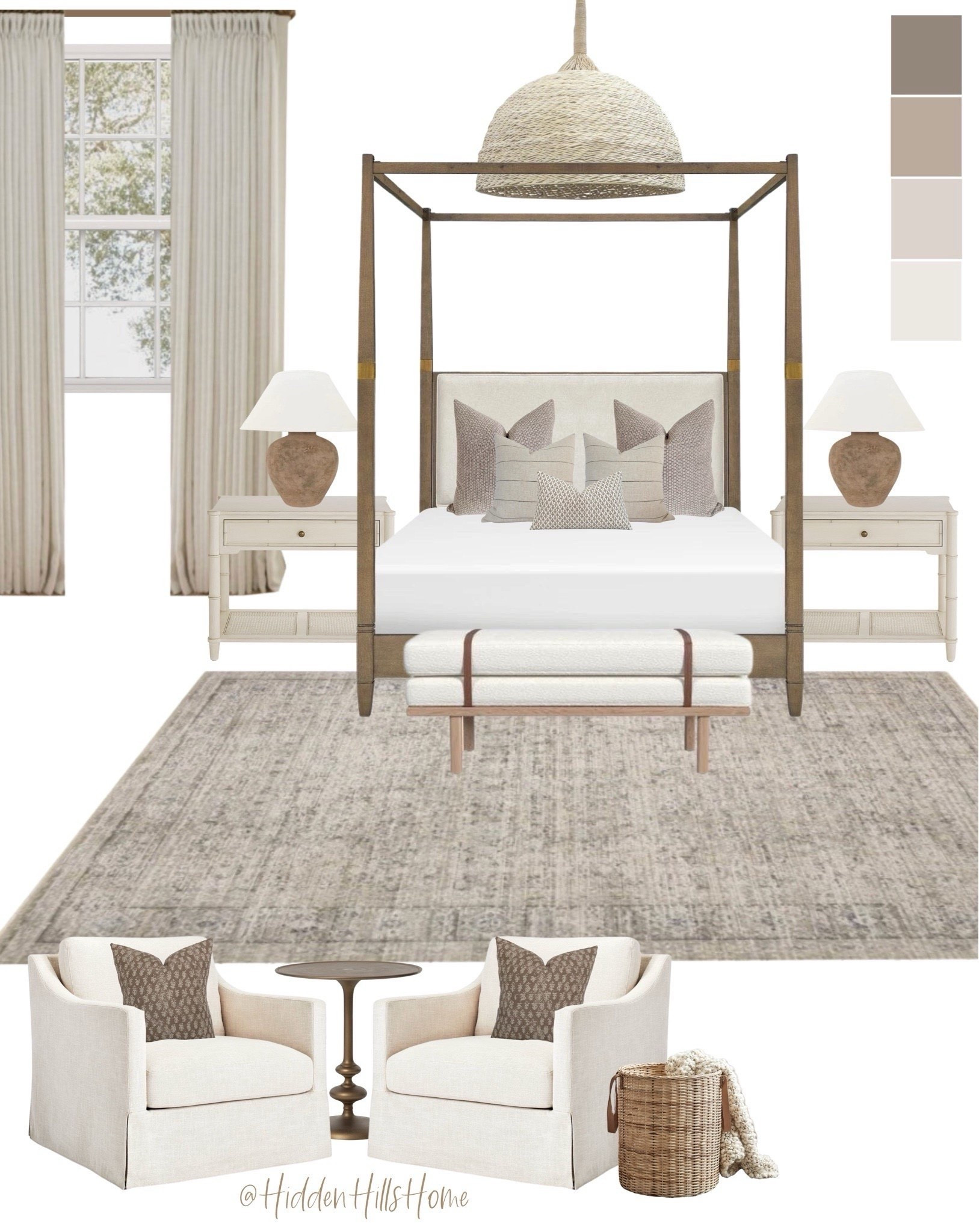 Modern-transitional bedroom mood board, canopy bed ideas, neutral bedroom decor mood board, master bedroom inspo, primary bedroom design mood board #canopy #bed #moodboard



#LTKSaleAlert #LTKGiftGuide #LTKHome