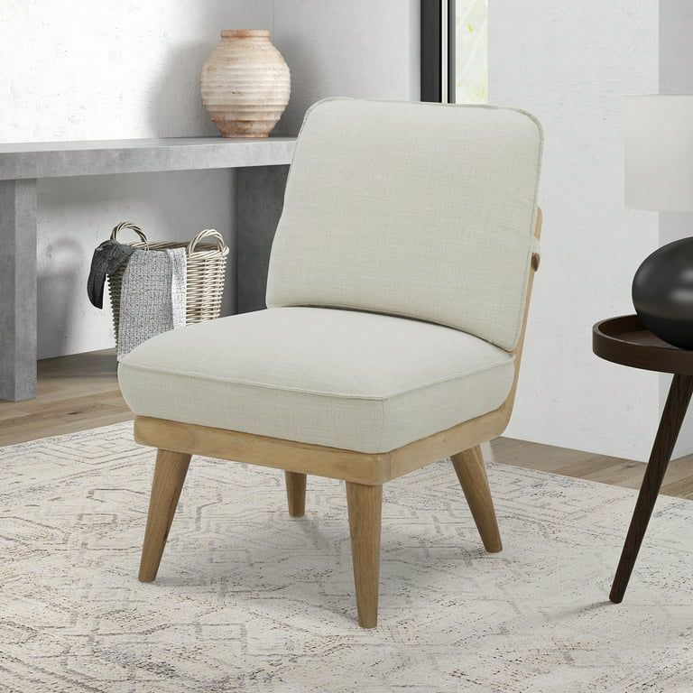 Better Homes & Gardens Springwood Slipper Chair, Light Honey | Walmart (US)