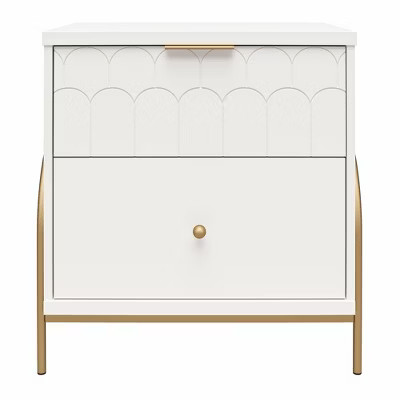 Anastasia Nightstand White - CosmoLiving by Cosmopolitan | Target