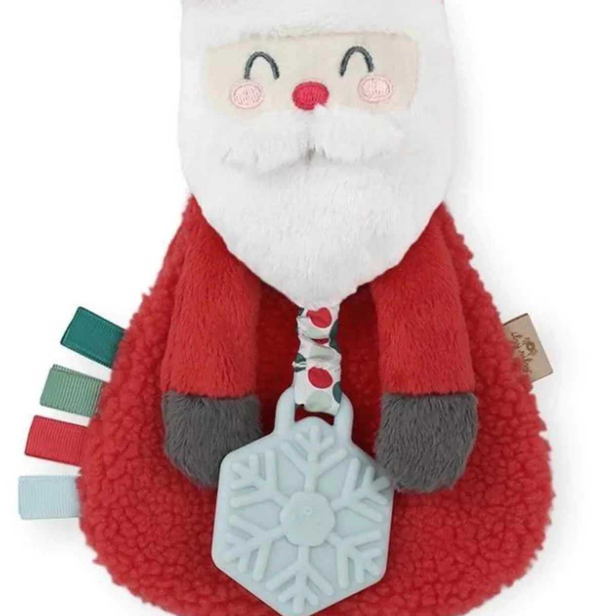 Itzy Lovey™ Plush Teether Toy, Holiday Santa | SpearmintLOVE