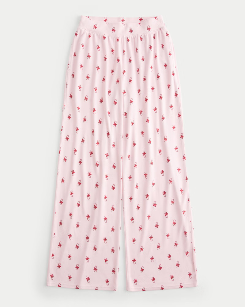 Cozy Wide-Leg Pajama Pants | Hollister (US)