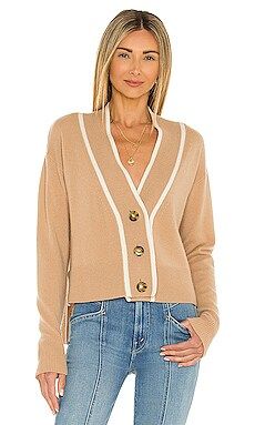 Veronica Beard Trisa Cashmere Cardigan in Camel from Revolve.com | Revolve Clothing (Global)
