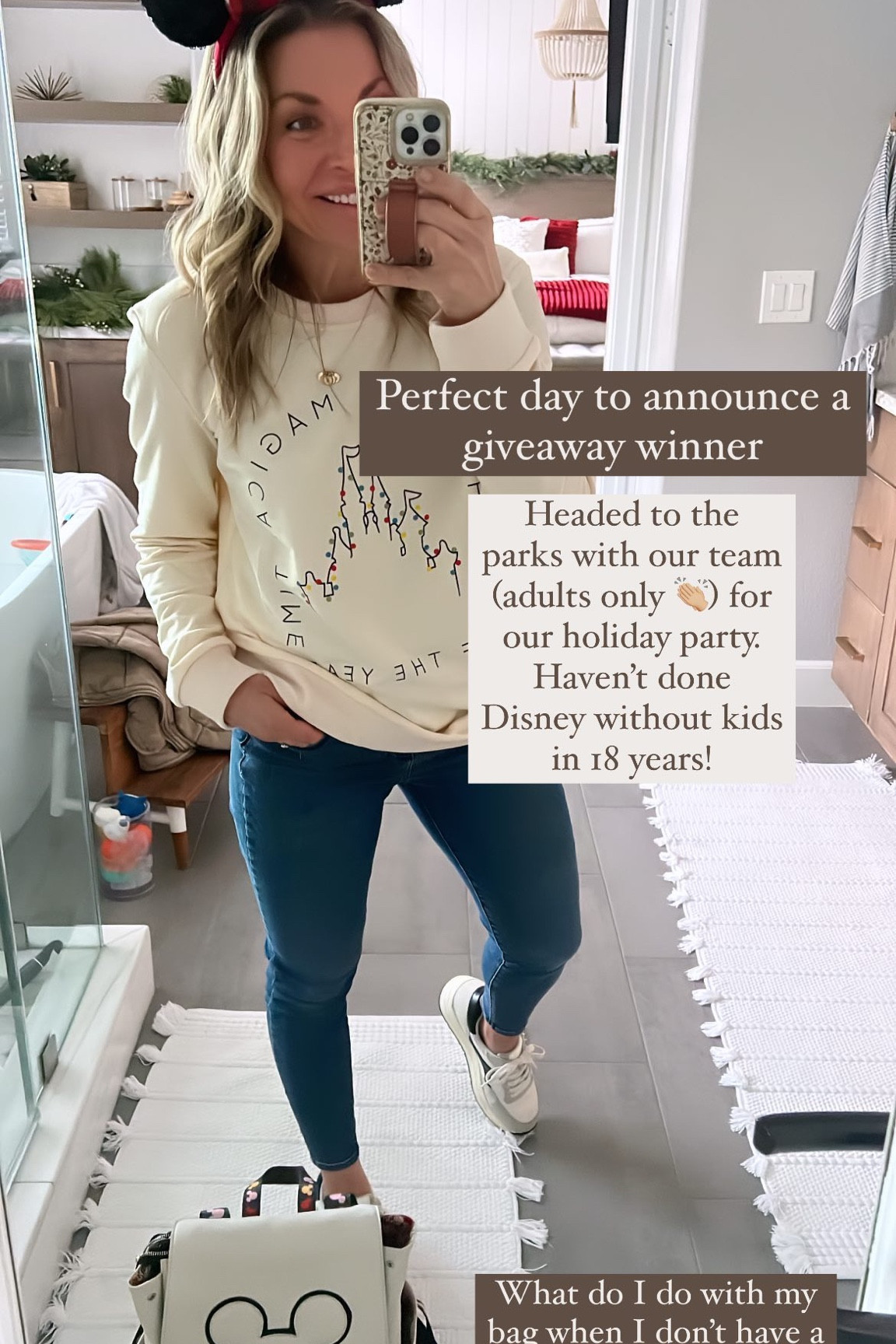 Outfit links + my favorite Disney Diaper Bag/backpack.

#disneyoutfit #mickeymouse #disneyholiday #disneychristmas

#LTKfamily #LTKHoliday #LTKover40