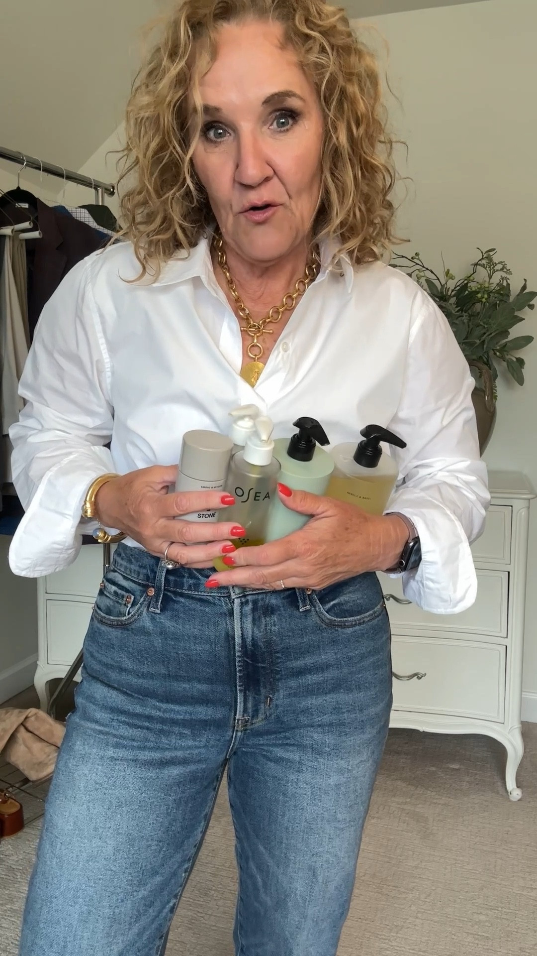 My favorite beauty finds on the Nordstrom anniversary sale. 

My jeans are on the sale in a lighter wash. True to size. 
Blouse size medium 

#LTKBeauty #LTKOver40 #LTKSaleAlert