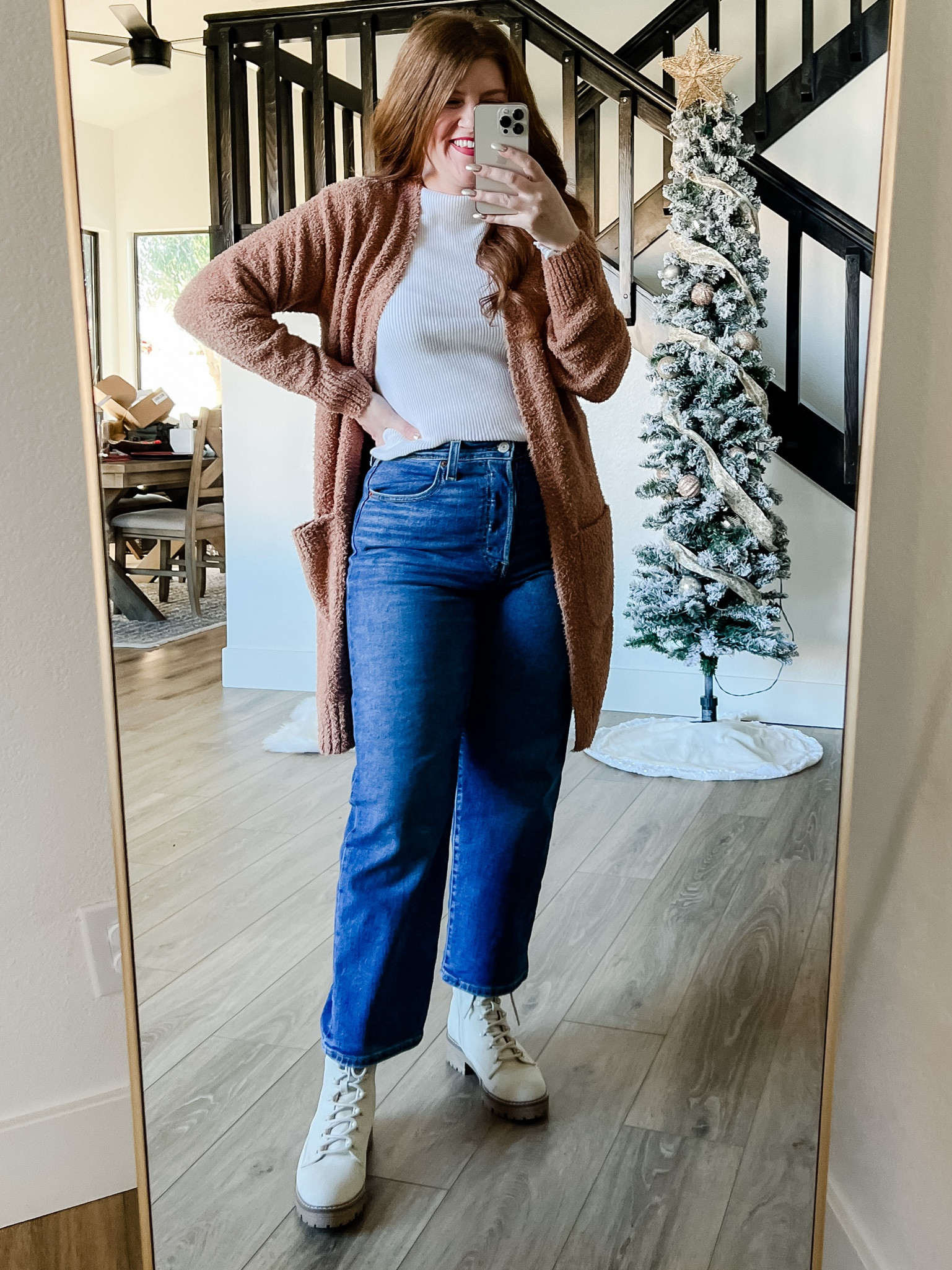 Love this cozy cardigan from amazon wearing size medium. Barefoot dreams dupe. Amazon cardigan. 

#LTKstyletip #LTKunder50 #LTKSeasonal