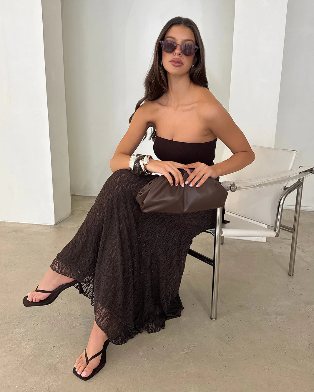 KYLA CLUTCH BAG - CHOCOLATE | Billini AU