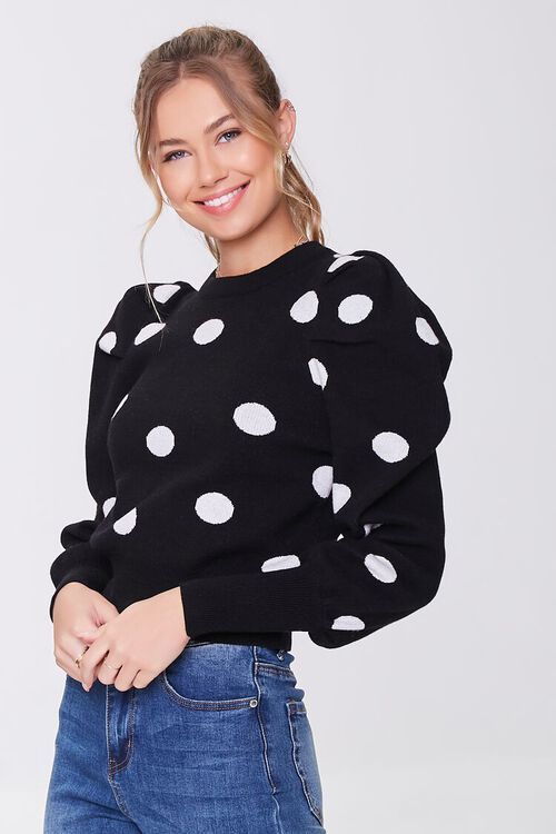 Polka Dot Ruched Sweater | Forever 21 (US)