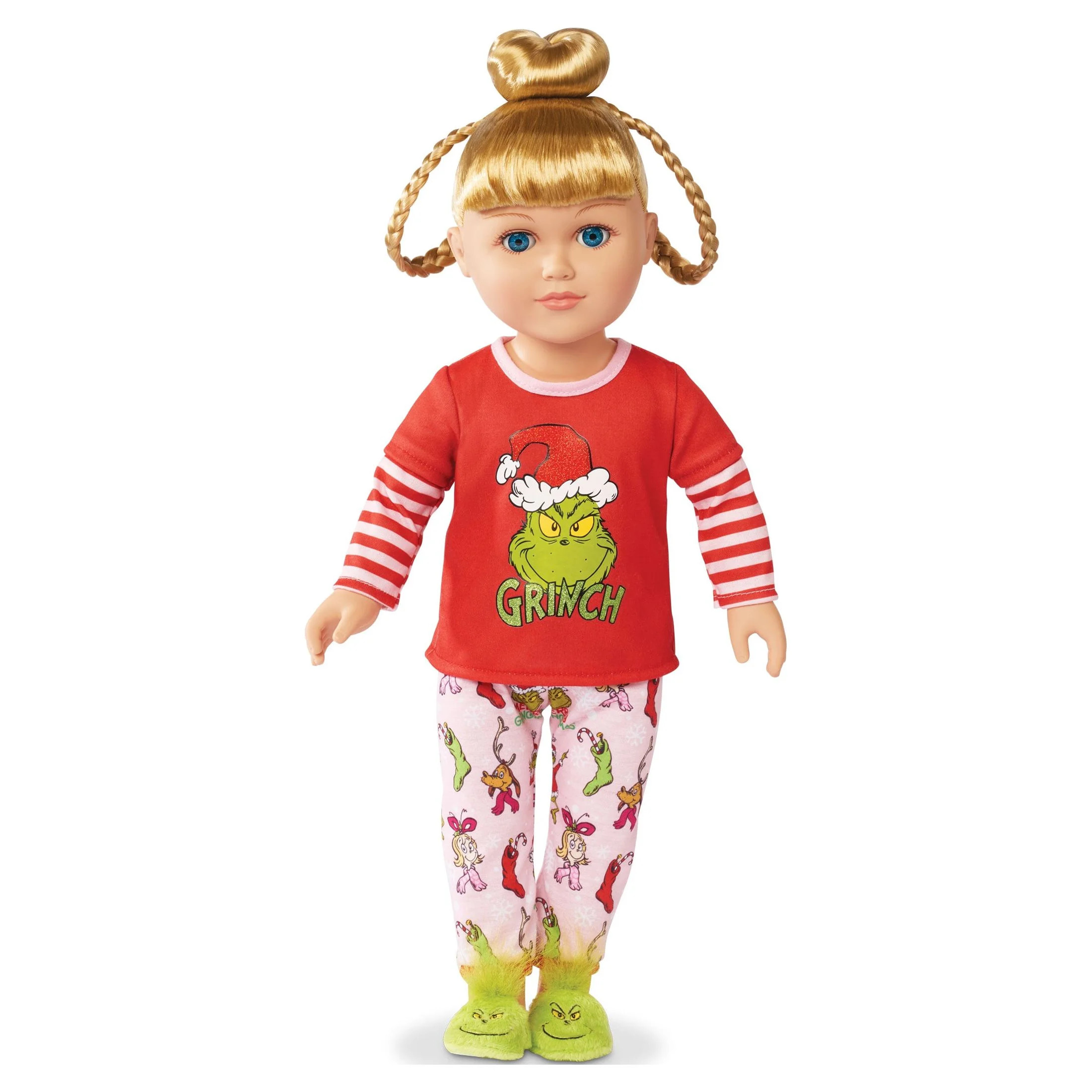 My Life As Poseable Grinch Sleepover 18 inch Doll, Blonde Hair, Blue Eyes | Walmart (US)