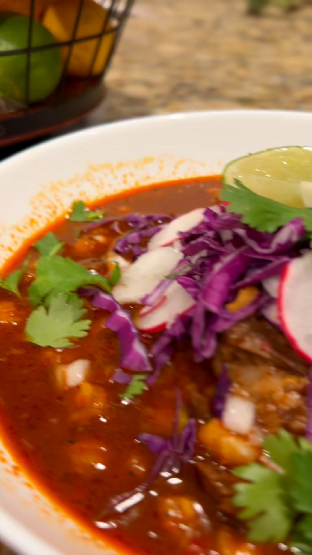 I tried a new recipe, and it turned into one of those nights where everyone gathered at the table to enjoy homemade pozole #soupp