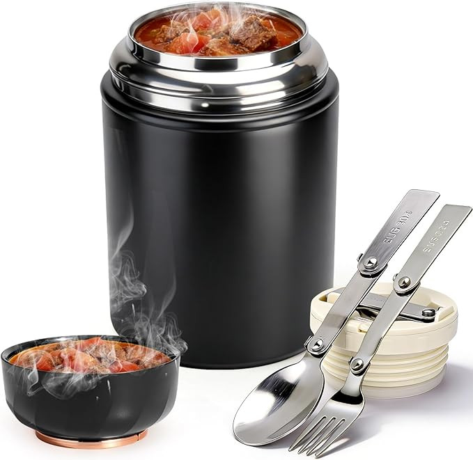 Juome Thermo for Hot Food, 18oz Soup Thermo Lunch Box for Adults, Insulated Vacuum Food Jar Conta... | Amazon (US)