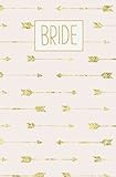 Bride: Rose Gold Blank Wedding Planning Notebook, 110 Lined Pages, 5.25 x 8, Stylish Pink Boho Journ | Amazon (US)