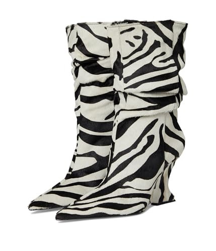 Schutz Women's Siena Slouch Fashion Boot, Zebra Print, 8.5 | Amazon (US)