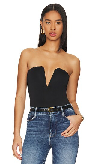 Scuba Deep V Bar Bodysuit in Black001 | Revolve Clothing (Global)