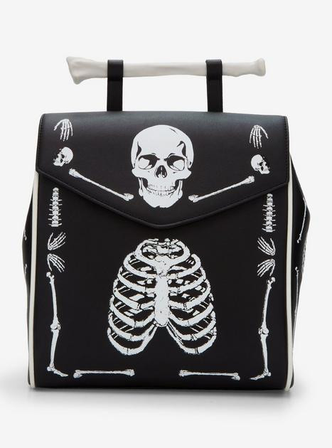Skeleton Bone Glow-In-The-Dark Mini Backpack | Hot Topic