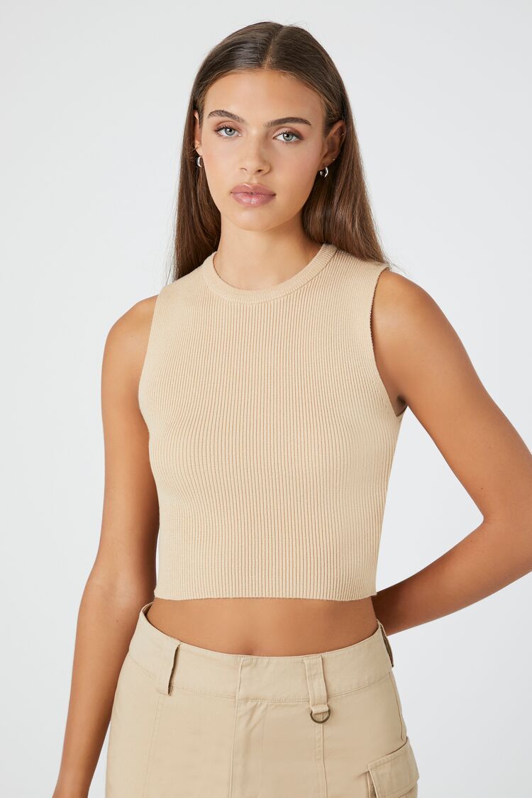 Sweater-Knit Cropped Tank Top | Forever 21