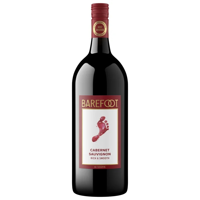 Barefoot Cellars Cabernet Sauvignon Red Wine 1.5L Bottle | Walmart (US)
