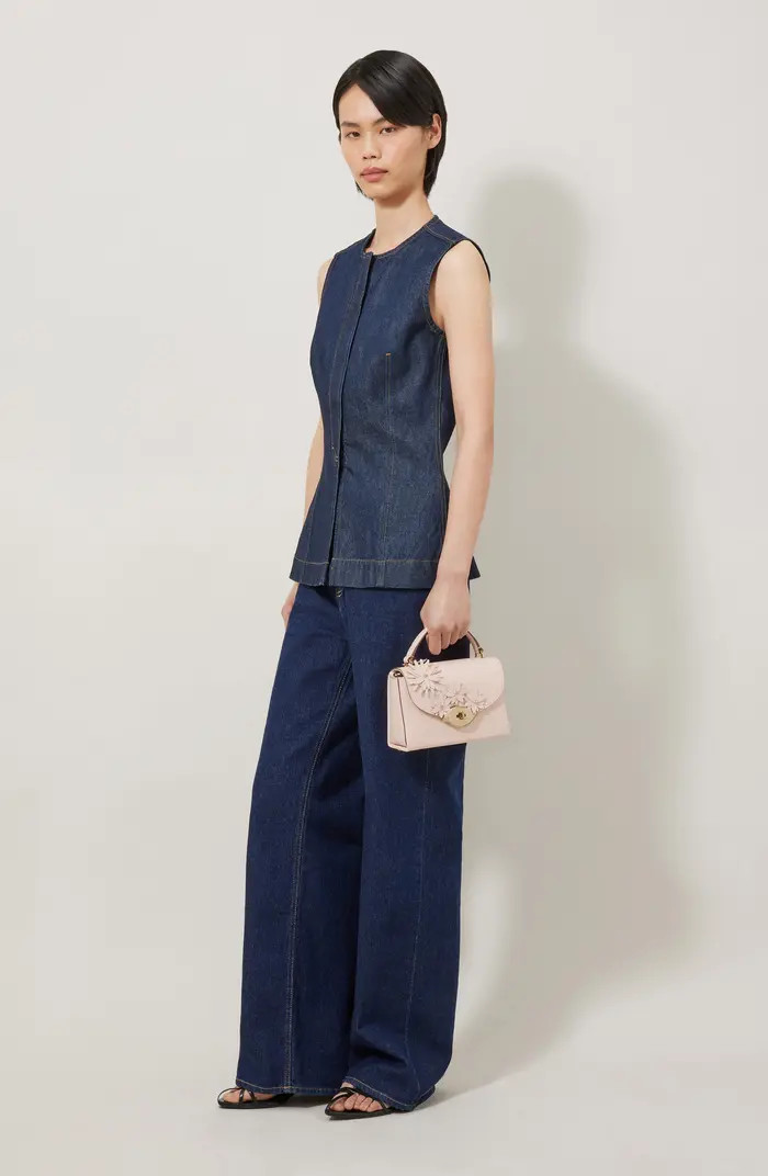 Mulberry Small Lana Floral Appliqué Leather Top Handle Bag | Nordstrom | Nordstrom