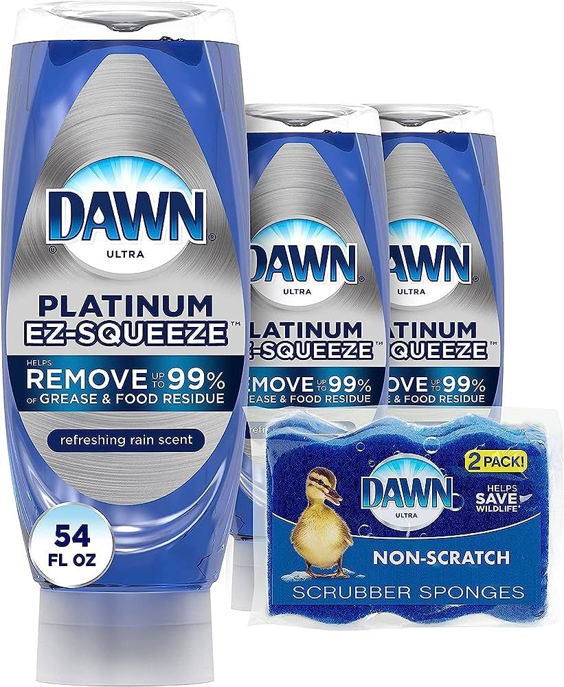 Dawn Dish Soap Squeeze Bottle, EZ-Squeeze Dawn Dishwashing Liquid,Dawn Platinum Dish Soap Liquid,... | Amazon (US)