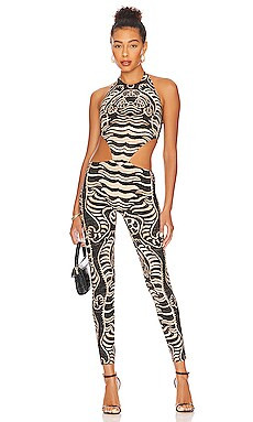 Norma Kamali Chuck Catsuit en Warrior from Revolve.com | Revolve Clothing (Global)
