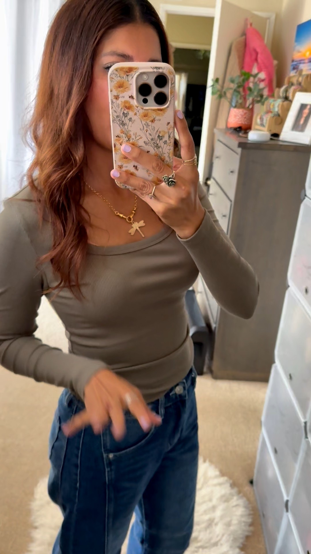 Chic everyday outfit idea ❤️ Loving this fitted red long sleeve top paired with high-waisted black jeans for a timeless, flattering silhouette. Styled with a black baseball cap, oversized sunglasses, and a textured shoulder bag for that effortless off-duty vibe. Perfect for coffee runs, errands, casual date nights, or mom life on the go. Thousandfell 25% off code CINTHIA25
Top size XS
Bottom size 0
Sneakers size 8

Simple. Elevated. Always in style. 🖤



red long sleeve top, fitted red shirt, high waisted black jeans, black straight leg jeans, casual chic outfit, everyday outfit idea, fall outfit inspiration, winter outfit idea, black baseball cap outfit, oversized sunglasses look, neutral minimalist style, casual mom outfit, off duty model style, simple chic outfit, size 0 outfit inspiration, classic wardrobe staples, effortless street style, coffee run outfit, date night casual look, red and black outfit combo

#LTKWorkwear #LTKootd #LTKOver40