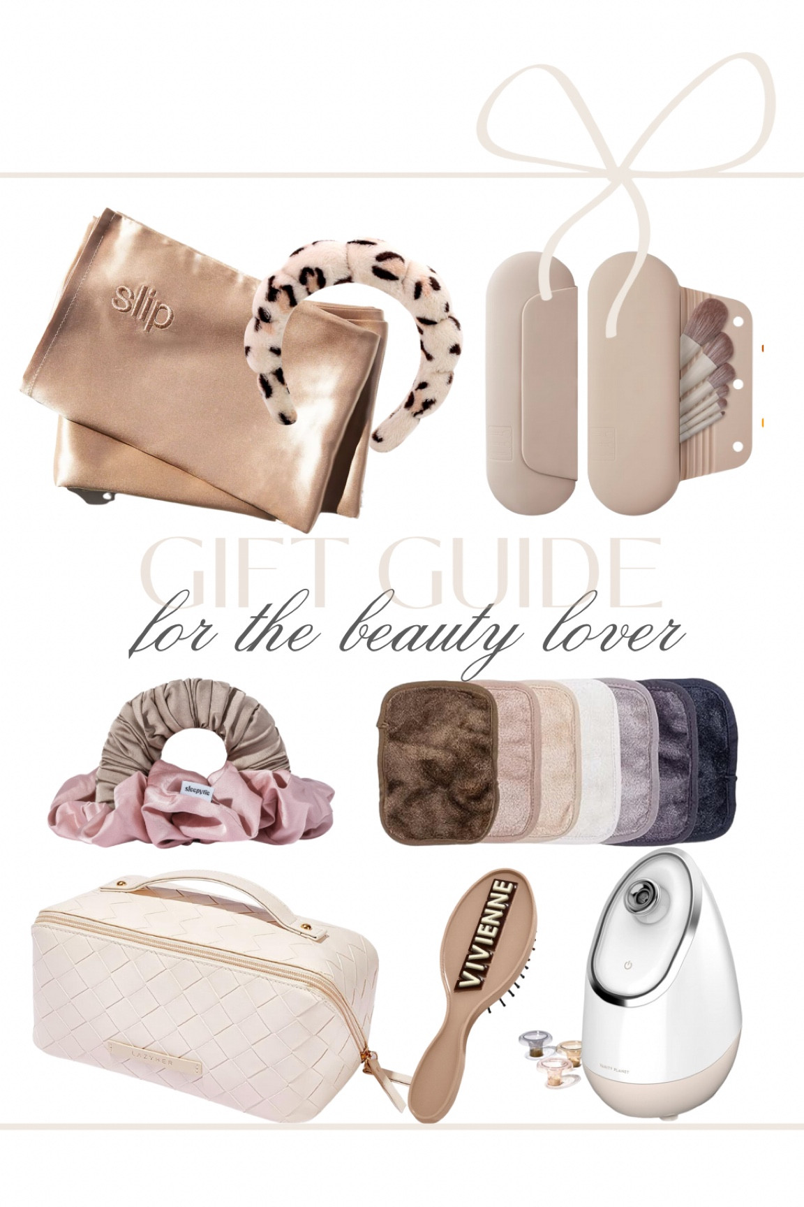 Gift ideas for the beauty lover! 🤍

Silk slip pillowcases, skincare headband, makeup brush organizer, sleepy hair tie, makeup eraser, travel makeup bag, cosmetic bag, custom hairbrush, facial steamer, neutral girl, gifts for her, vanity planet, baublebar, amazon gift ideas, travel accessories, gift guide, fancythingsblog 

#LTKfindsunder50 #LTKfindsunder100 #LTKGiftGuide