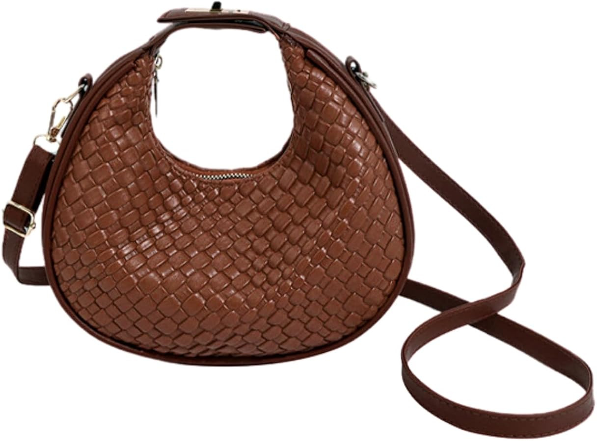 Floerns Women's Crescent Bag Vintage Style Purse Mini Clutch Crossbody Hobo Bag | Amazon (US)