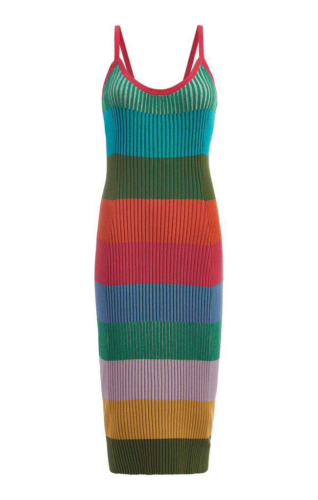Striped Knit Colorblock Dress | Etcetera
