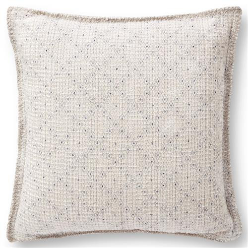 Loloi Liv Modern Classic Cream Diamond Throw Pillow - 22x22 | Kathy Kuo Home