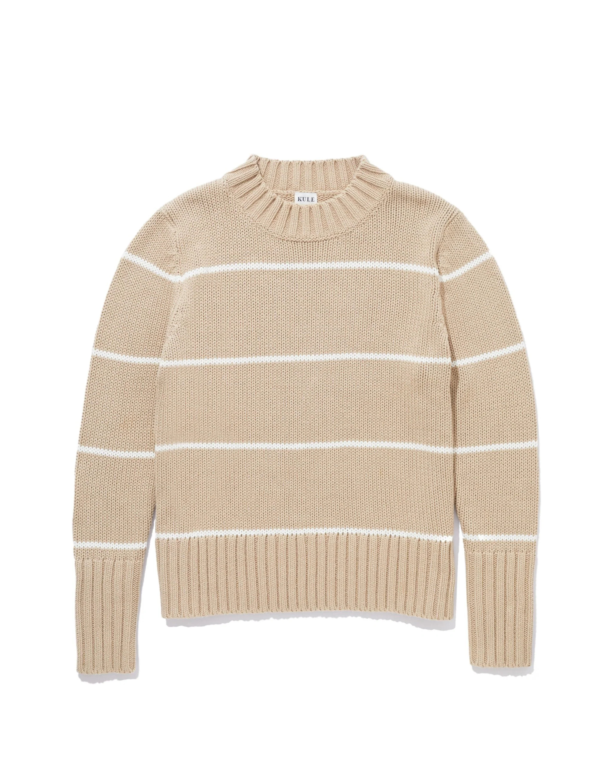 The Tatum - Sand/White Ministripe | KULE (US)