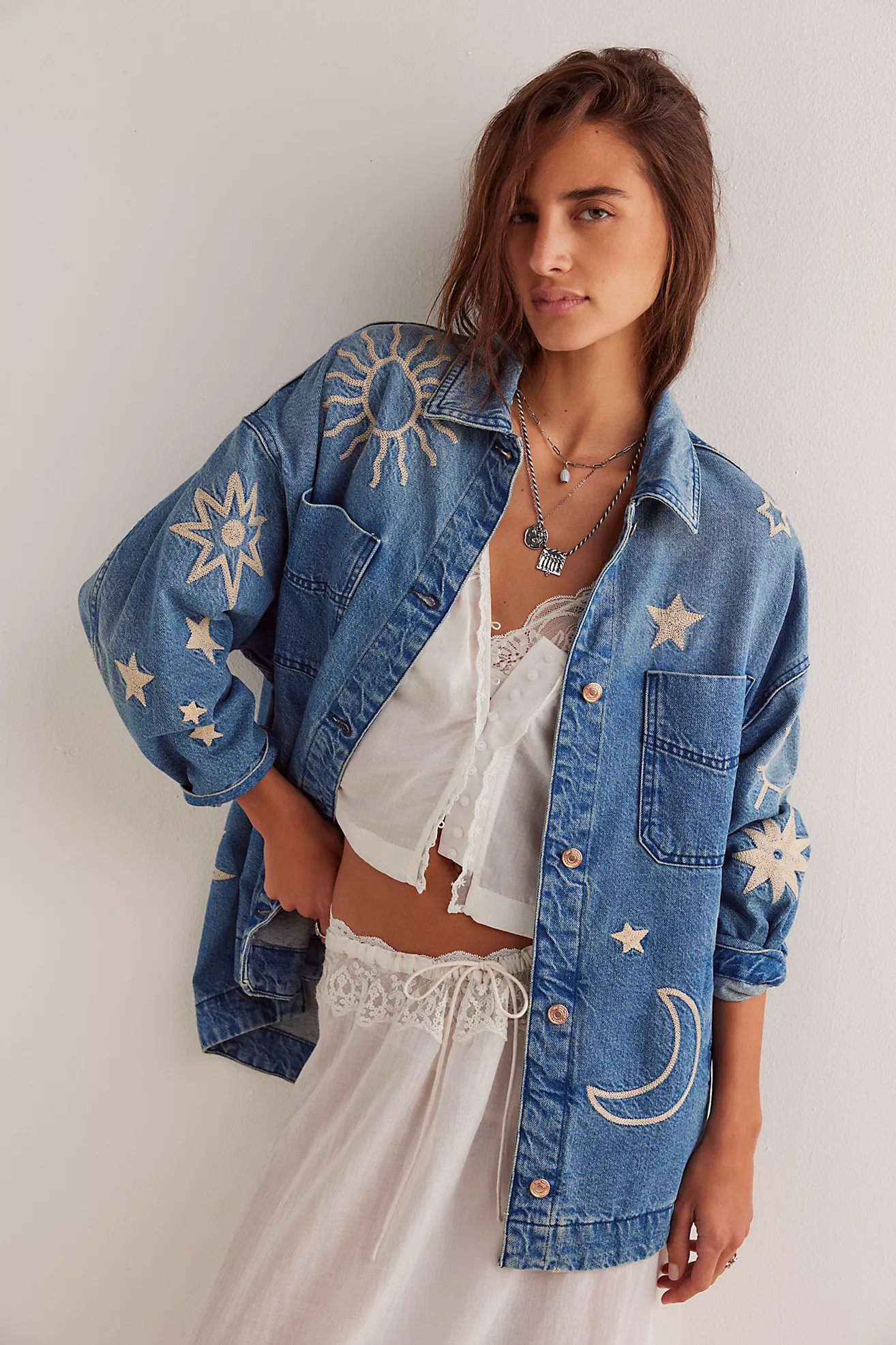 Madison City Embroidered Jacket | Free People (Global - UK&FR Excluded)