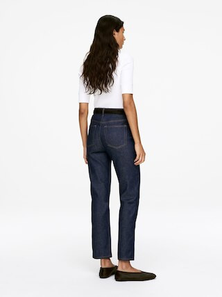 JADE CROPPED Slim Jeans – Dark Blue – Women – ARKET GB | Arket UK