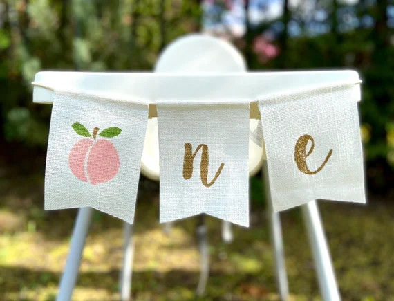 Sweet As A Peach Banner Peach First Birthday Peach Banner | Etsy | Etsy (US)