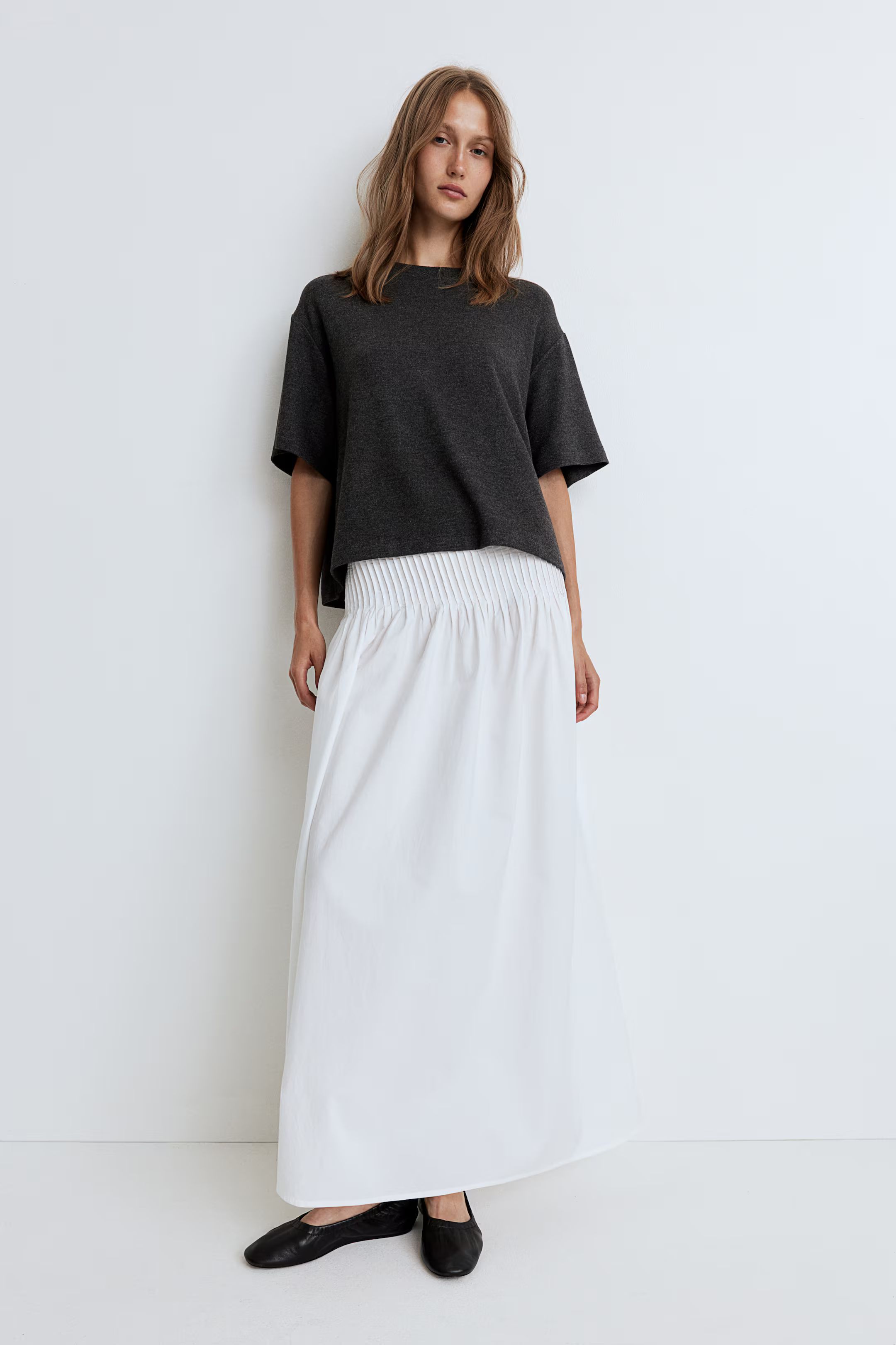 Skirt with Pintuck Detail | H&M (US + CA)