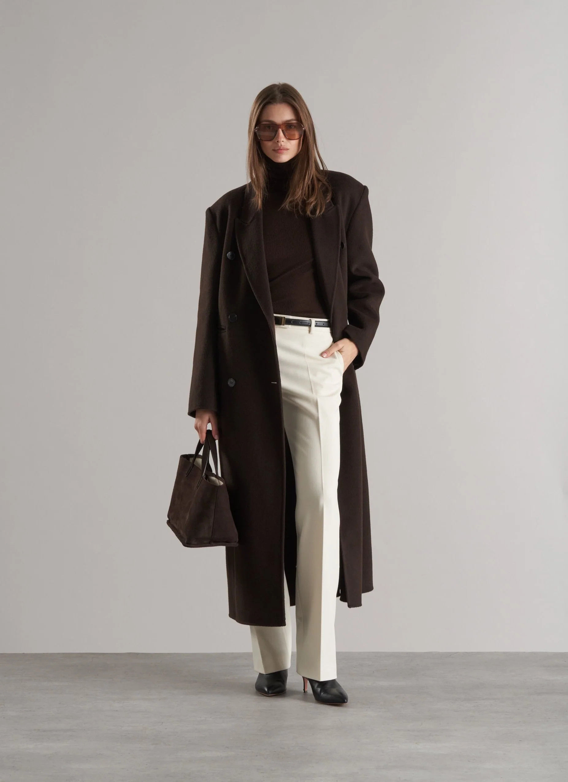 Claye Doublé Boyfriend Coat Espresso | Marcela London