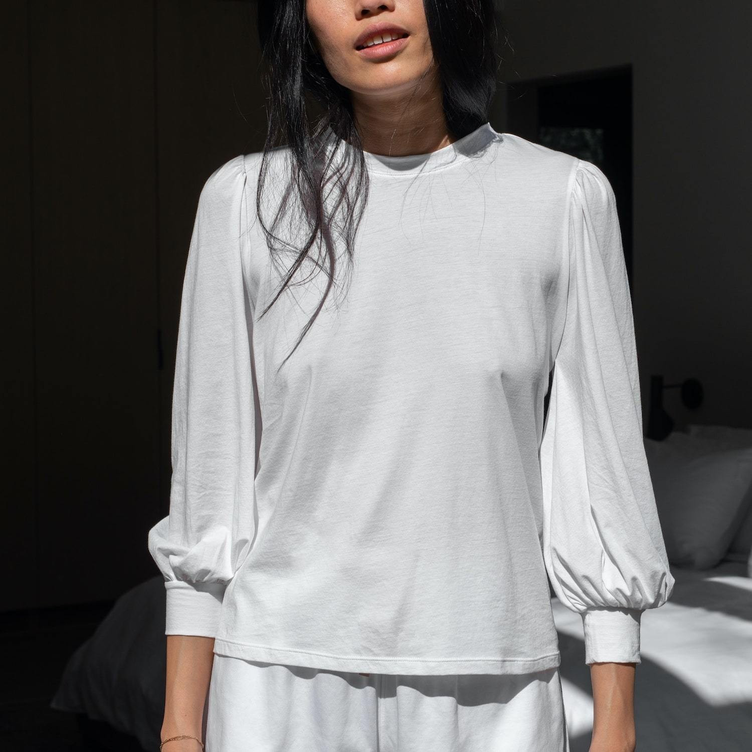 Organic Pima Long Sleeve Tee | Lunya