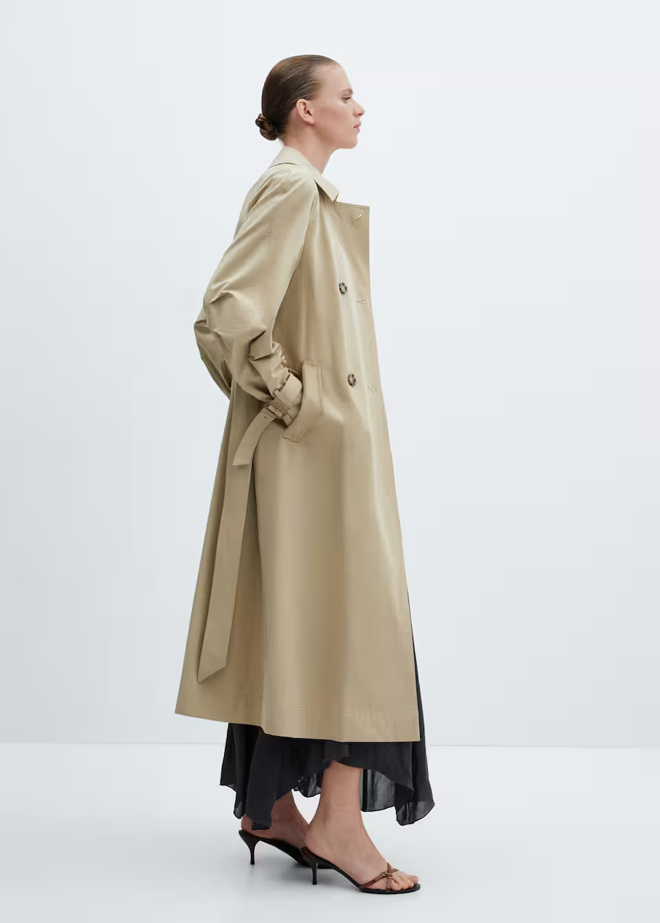 Double-breasted cotton trench coat -  Woman | MNG Australia | Mango (US/MX/AU)