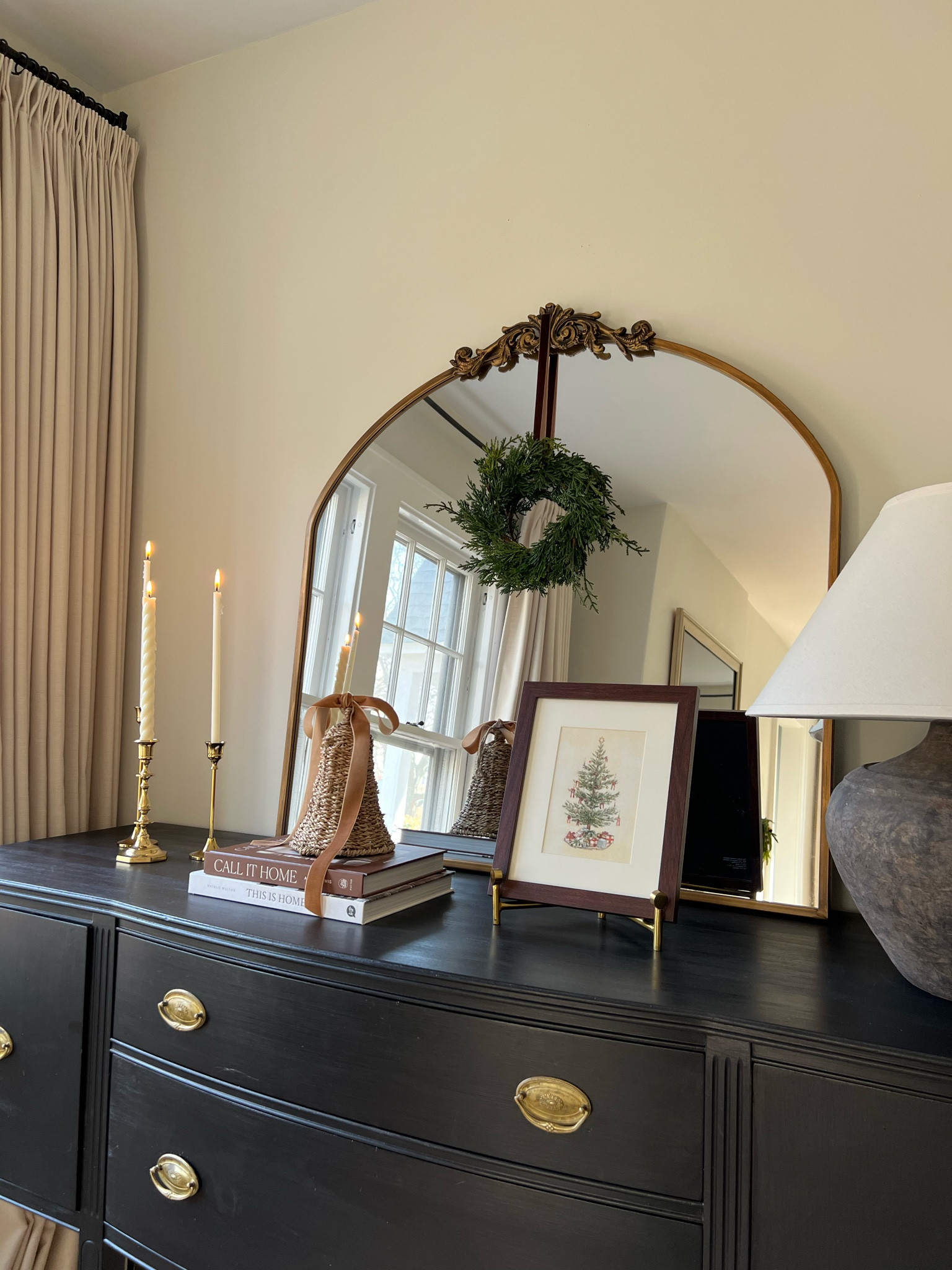 Sideboard table styled for Christmas 🎄 

#LTKHome #LTKHoliday #LTKSeasonal