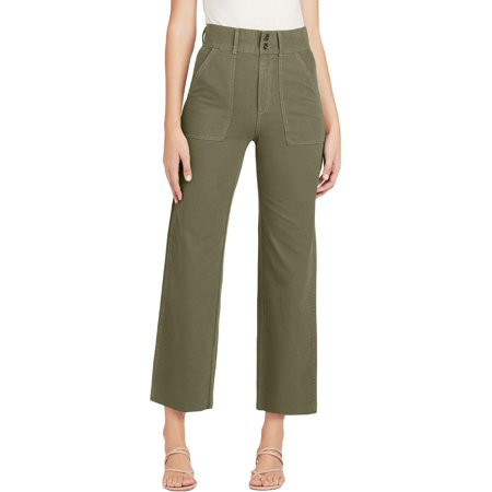 Joe s Womens The Blake Cotton Utility Wide Leg Jeans Green 30 | Walmart (US)
