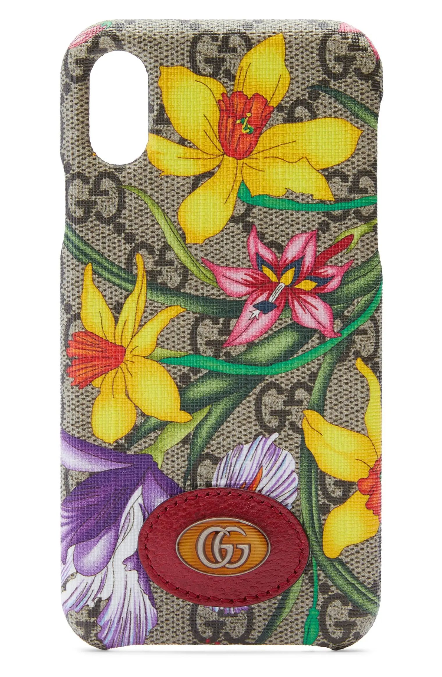 Ophidia Floral GG Supreme iPhone X/Xs Case | Nordstrom