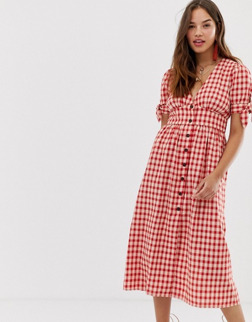 Moon River gingham midi dress | ASOS US
