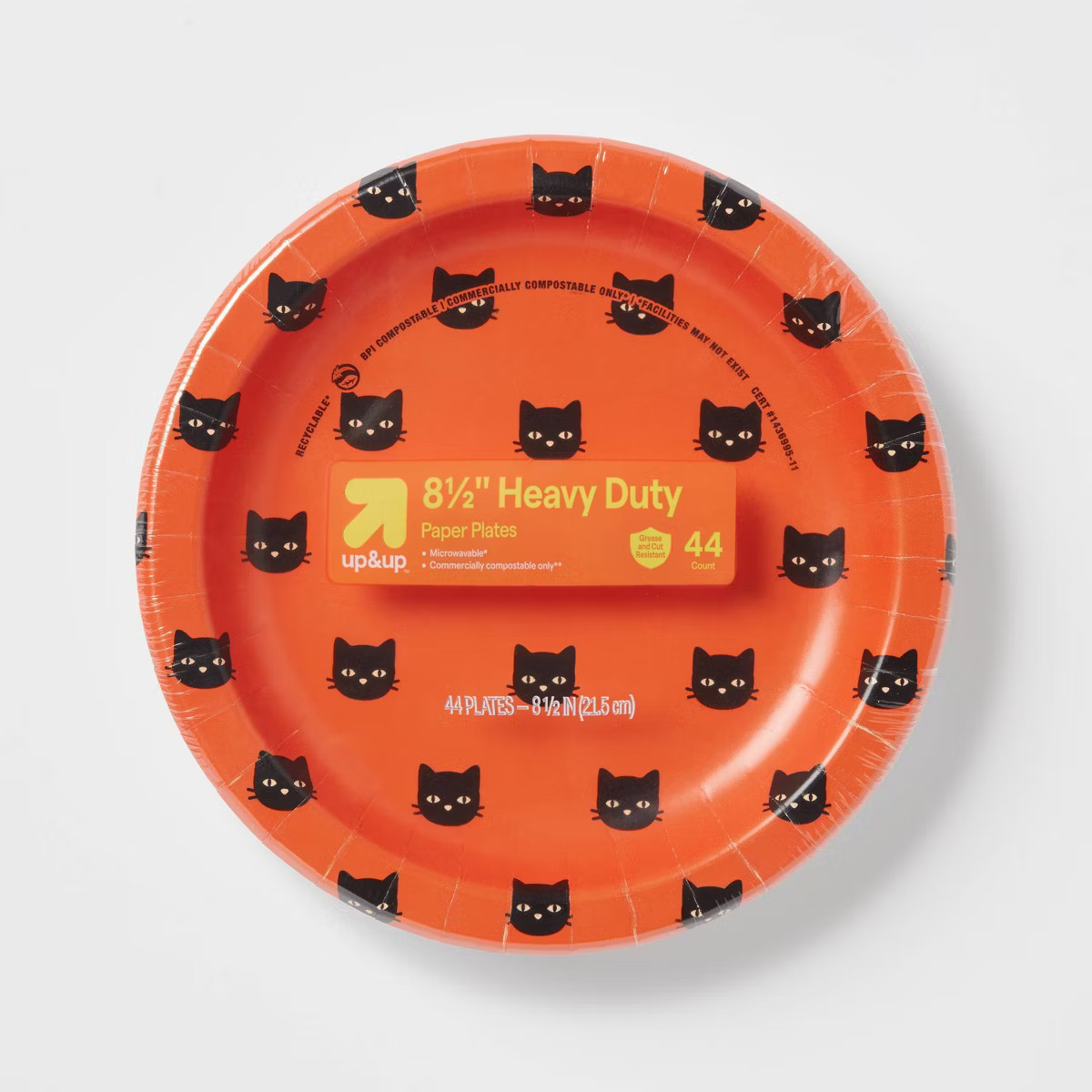 Halloween Disposable Plate 8.5" - Cats - 44ct - up&up™ | Target