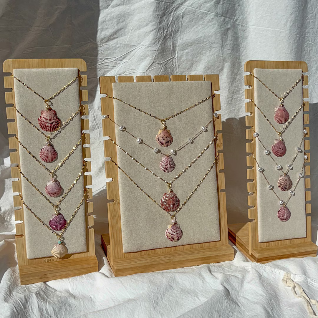 Dainty Seashell Necklace, Real Scallop Shells, Real Seashell Necklace, Mermaid Necklace, Ocean Je... | Etsy (US)