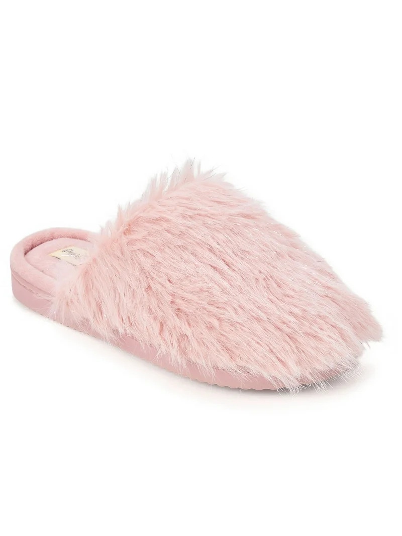 Dearfoams Cozy Comfort Women's Sparkle Pile Slippers | Walmart (US)