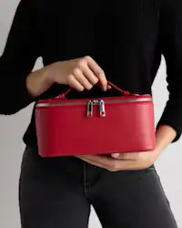 Italian Leather Travel Cosmetic Case | Quince