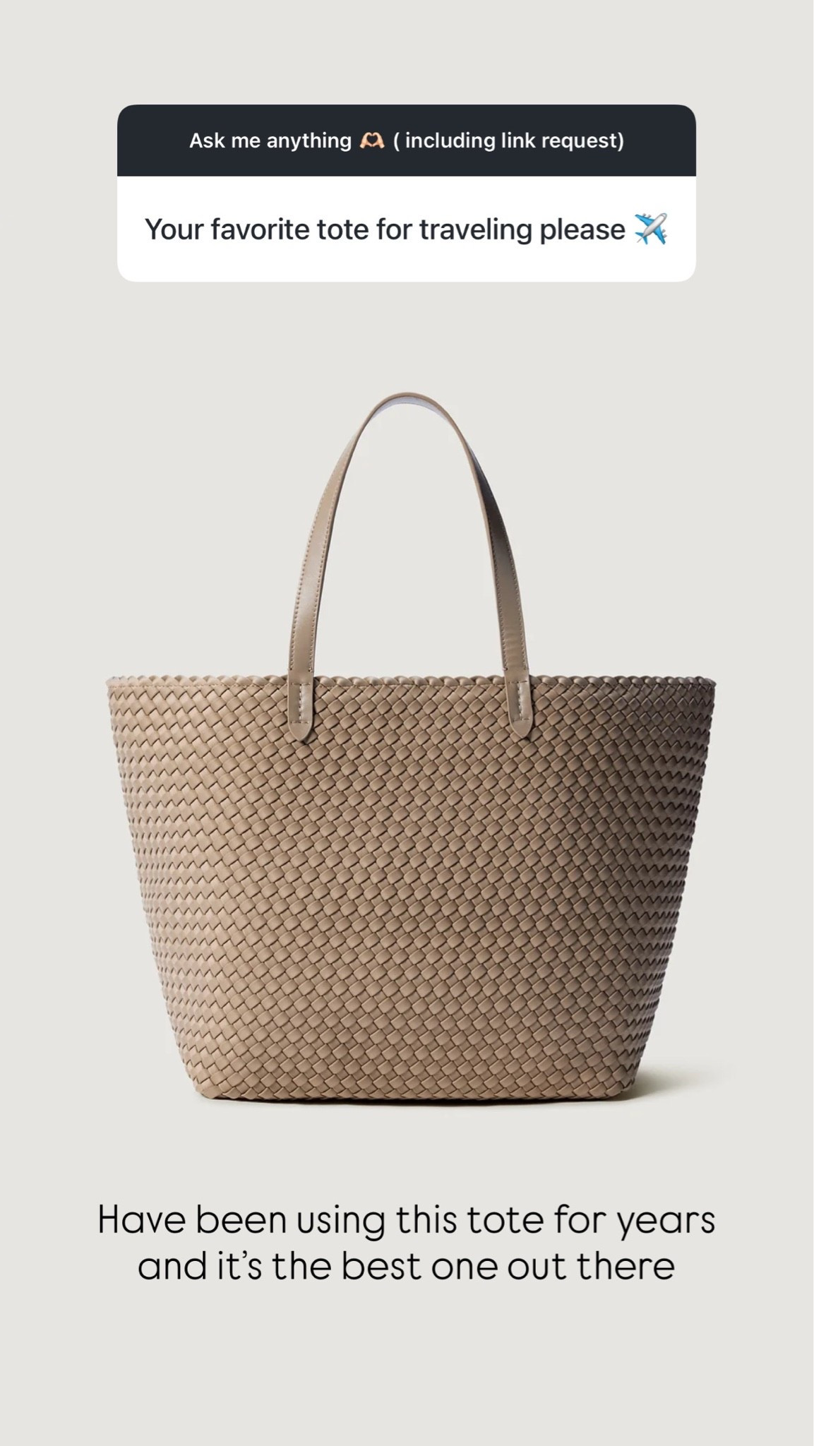 Travel tote bag that I have for years and I always take it on my trips

#LTKU #LTKootd #LTKSeasonal