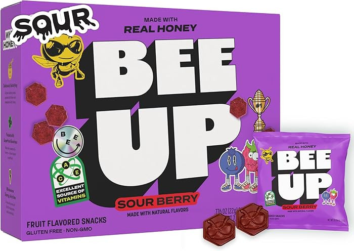 BEEUP Honey Fruit Snacks – With a Teaspoon of Honey in Every Pouch – Dye Free, No Corn Syrup ... | Amazon (US)
