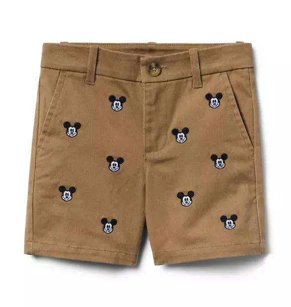 Disney Mickey Mouse Embroidered Twill Short | Janie and Jack