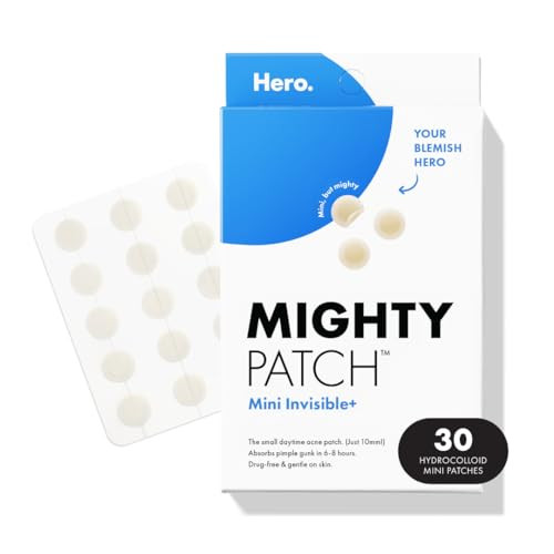 Hero Cosmetics Mighty Patch™ Mini Invisible+ Patches – Extra Small Daytime Hydrocolloid Acne Pimple Patches for Covering Zits and Blemishes, Blends Into Skin and Barely There (30ct 10mm Patches) | Amazon (US)