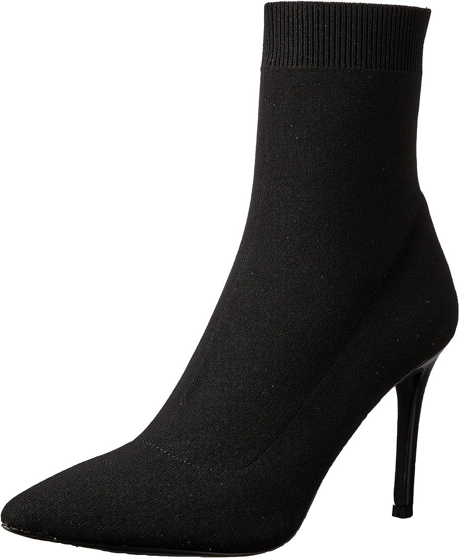 Amazon.com | Steve Madden Women's Claire Fashion Boot, Black/White Snake, 5 M US | Ankle & Bootie | Amazon (US)
