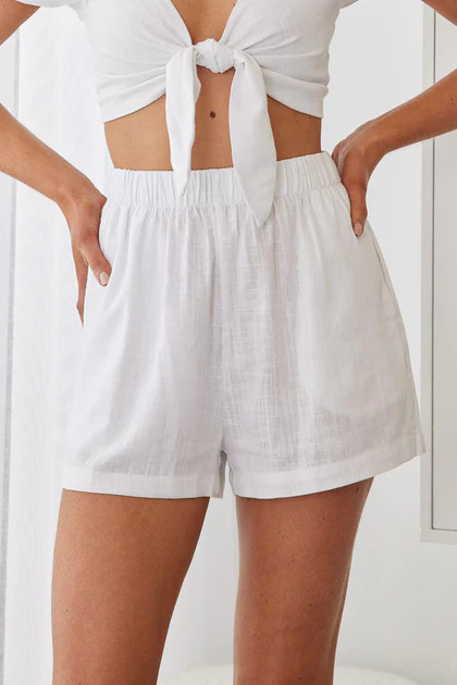 Divinia Shorts - White | Esther & Co (AU)